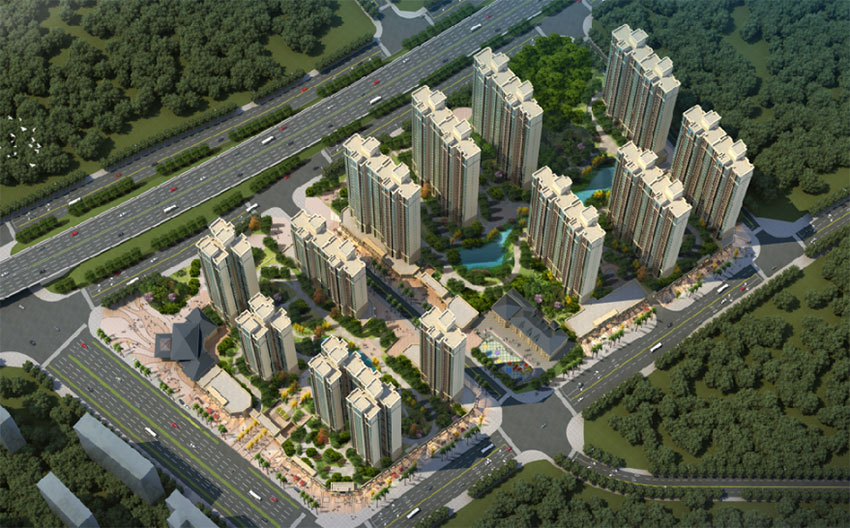 株洲市云发藏龙湾效果图