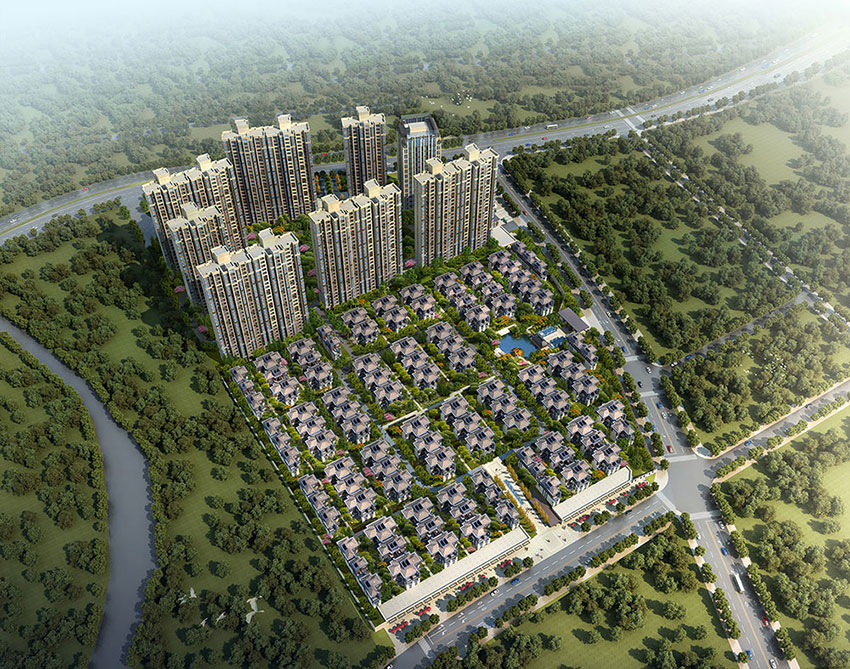 株洲市华晨云溪湾效果图