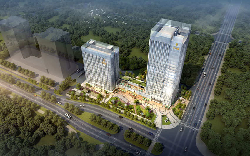 株洲市和天厦工贸总部效果图