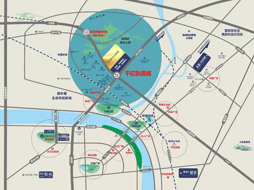 株洲市雪峰山壹号区位图