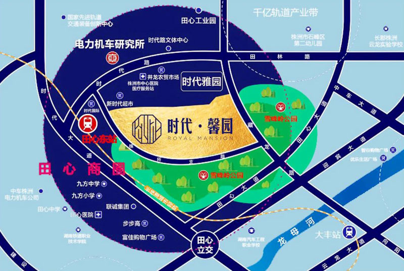 株洲市时代馨园区位图