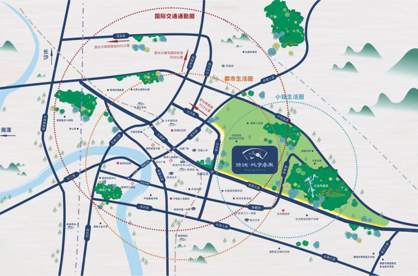 株洲市桃李春风区位图