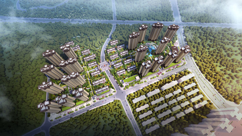 株洲市华晨浪琴湾效果图