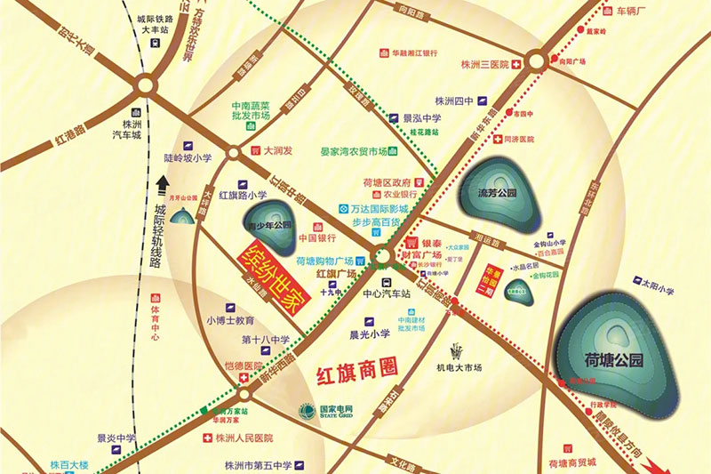 株洲市缤纷世家4期区位图