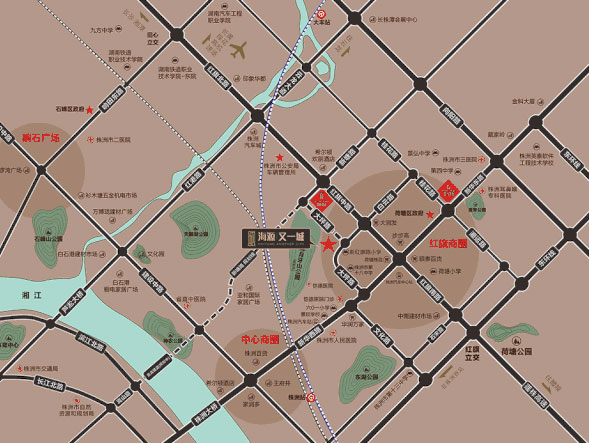 株洲市又一城区位图