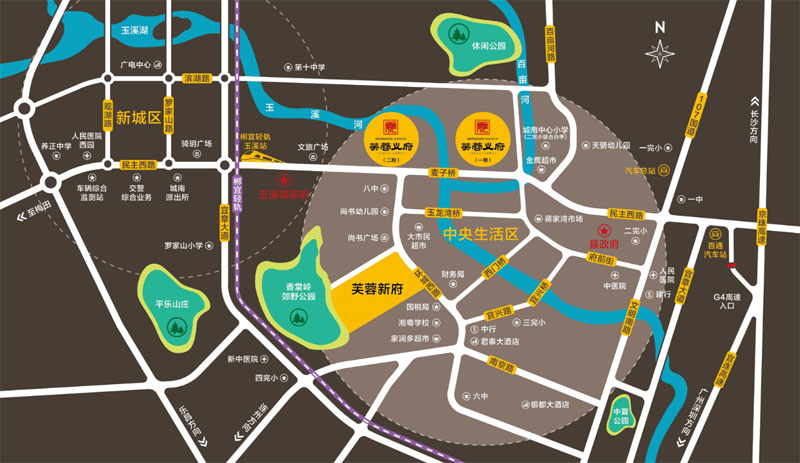 宜章县芙蓉新府尚书房区位图