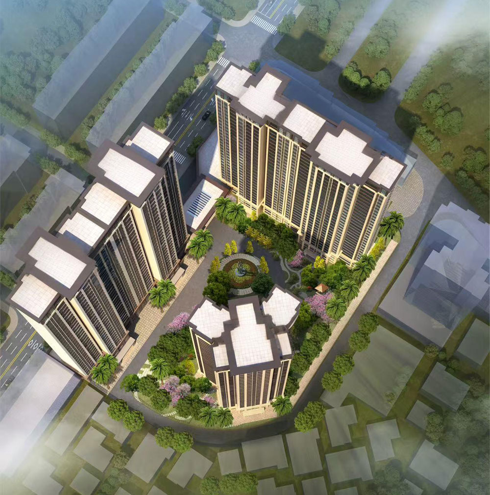 衡山县中央府二期实景图