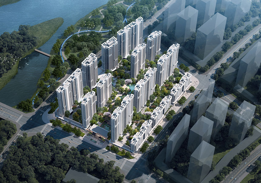 蒸湘区江樾云境实景图