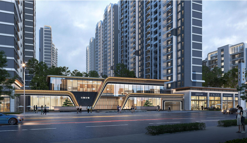 蒸湘区江樾云境效果图